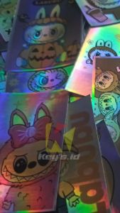 Stiker Labubu Sticker Viral Labubu Hologram Isi 50 Pcs