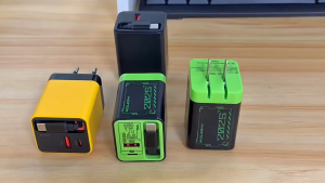 67W gallium nitride charger telescopic cable A + C dual-port charging head suitable for Apple Huawei mobile phone charger