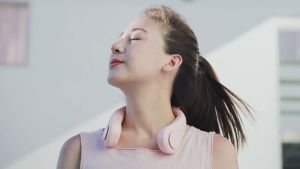 (8 STORE) Neck Fan Electric Wireless Fan USB Rechargeable Mini Mute Sport Fan Cooling Fan For Child Outdoor Ventilador Cooling