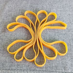 20 Pcs High-quality Stretchable Sturdy Yellow Rubber Rings Rubber Elastic Bands For School Office Stationery Large Rubber Bands