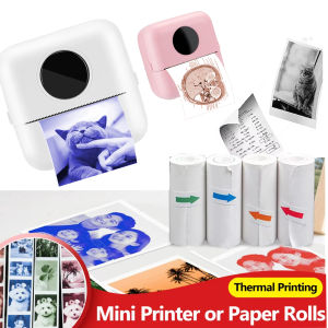 Color Thermal Printer203dpi High-Definition Printing Supports Wireless Connection/USB/Battery Power Supply Suitable for Notes