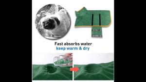 Pet Bathrobe Towel Soft Dog Clothes Bathrobe Dry Moisturizing High Quality Pet Cloth