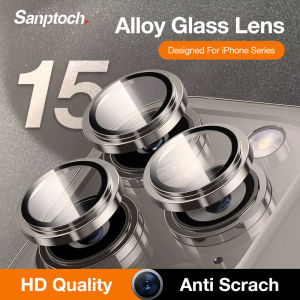 1 Set / Sanptoch Metal Alloy Camera Lens Protector For iPhone 11 / 12 / 13 / 14 / 15 / 16 Pro Max Plus Mini HD Tempered Glass Film