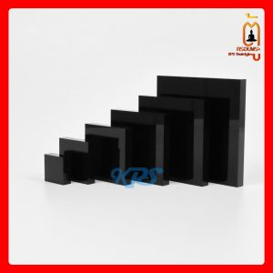 ฐานอะคริลิค ฐานอะคริลิคดำเงา แบบสี่เหลี่ยมหนา Display prop แท่นวางถ่ายสินค้า พร็อพถ่ายรูป อุปกรณ์ประกอบฉาก พร้อมส่ง