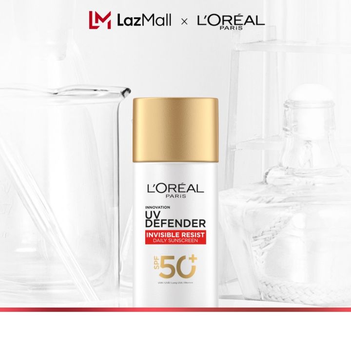 Sữa Chống Nắng Phổ Rộng Vô Hình Thoáng Da, Kháng Mọi Tác Động UV Defender Invisible Resist L’Oréal Paris 50ml SPF 50+ PA++++