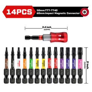 Geinxurn UTLTRA TORQUE Bit Sets with Magnetizer/Demagnetizer Impact Magnetic Locking Bit Holderfor electric drill impact driver