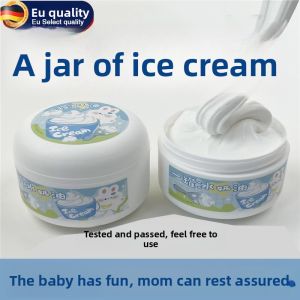 MONLEYTA | Safe Non-toxic Ice Cream Flavor Bubble Gel Slime pretend water Milk hug Childrens Day Gift Big Box One Canister For Girls Age 2