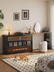 MEISD | Dopamine Style Carbon Steel Vanity Table Compact Black