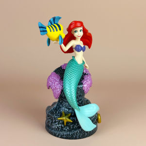 SHUNAICHI Halloween Christmas 19cm Disney Anime Little Mermaid Ariel The Princess Action Figure Trendy GK Toys Collection Room Car Cake Decoration Kids Gift
