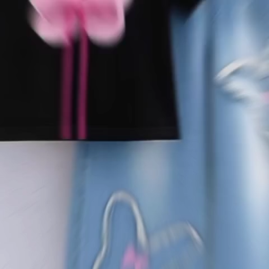 Fashion Anak Anak Pakaian Anak Perempuan Setelan Denim Kupu Bordir Pita Usia 1-5 Tahun