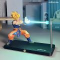 ในสต็อก Nikolatoy Dragon Ball Kakarotto Son Goku Kamehameha Wave แม่เหล็กโคมไฟชุดเครื่องประดับอะนิเมะอุปกรณ์ต่อพ่วงของขวัญของเล่น. 