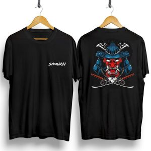 Shalch trendy / Baju Pria Keren / Kaos Distro Dewasa Motif Samurai Blue Ronin / Pakaian Pria / Bisa Cod