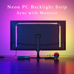 Smart Immersion PC Monitor Backlight Sync to Screen USB 5V Powered DreamColor Neon Music Sync Light Strip for Gaming Room Decor