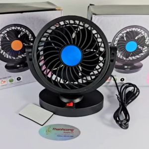 Quạt đơn 5v mini xoay 360 dùng trên ô tôxe hơi bàn làm việc Xoay Thông Minh Để Trên Ô Tô: Nhỏ Gọn Mát.