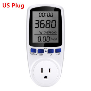 LCD Digital Energy Meter Wattmeter Socket Wattage Kwh Electricy Consumption Measuring Outlet Power Analyzer EU FR UK US AU Plug