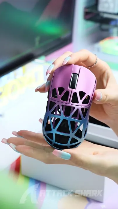 ATTACK SHARK R2 Magnesium Alloy Superlight Gaming Mouse PixArt PAW3950 8000Hz Polling Rate