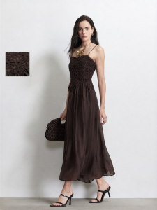 Vero Moda | Summer New Arrivals Tencel A-Line Dress With Spliced Hollow Inner Liner
