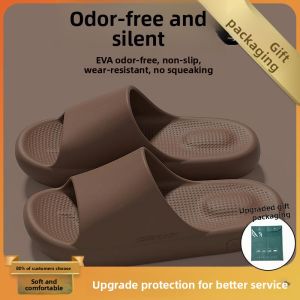 MONLEYTA | Odor-Resistant Mens Slippers Summer New Indoor Home Thick Bottom Anti-Slip Silent EVA Cold Slippers Outdoor Wearable