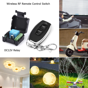 433Mhz Remote Control Wireless Switch DC 12V 1CH RF 10A Relay Receiver and 2CH Transmitter For Door Electromagnetic Lock