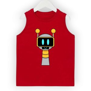 Atasan singlet/letbong sprunki robot anak laki-laki & anak perempuan usia 2-9 tahun fashion anak laki-laki & perempuan sprunki