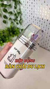 Hộp Đựng Bàn Chải Kem Đánh Răng Cao Cấp Modeco - 3 Cốc Đánh Răng Du Lịch Tiện Lợi