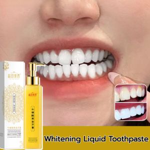 Whitening Toothpaste Liquid Toothpaste Bright White Factor Teeth Whitening Remove Yellow Stains Fresh Breath