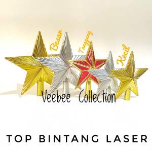 Top Bintang Laser Besar kecil tanggung (420) mini (419)/ top bintang ujung pohon natal