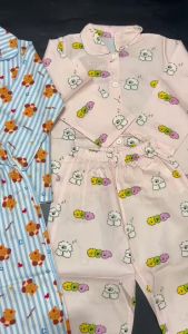 ชุดนอนเด็กสไตล์เกาหลี oppa pyjamas ทรงเชิ้ตคอปก น่ารักมาก (PAJAMAS39)