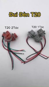 Đui bóng đèn ô tô T20 1 tóc hoặc 2 tóc hàng mới loại đẹp