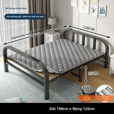 BAIFULING | Giường Gấp Dễ Lắp Ráp 1.2m