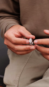 Racabel Celeste Ring - Cincin Pria Wanita Titanium Anti Karat