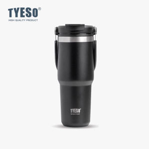 TYESO | TYESO 1050/1200ML Stainless Steel Vacuum Flask Thermos Bottle  With Straw Car Coffee Cup Outdoor Travel Water Bottle Coffee Mug