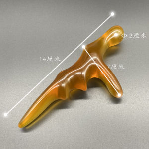 Human Foot Press Scraping Multi-Functional Meridian Massage Stick Facial Pedicure Facial Foot Acupuncture Point Triangle Resin