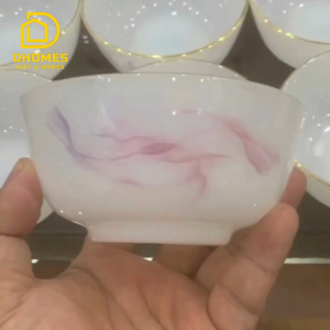 Bát Ngọc Ăn Cơm cao cấp Mây Hồng – Sứ Ngọc Cao Cấp Nung 1600 Độ An Toàn Không Chì