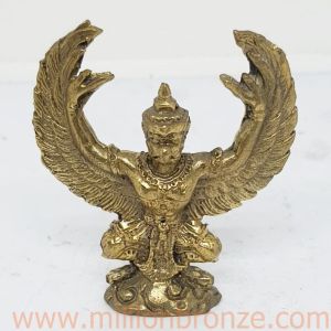 A061 ครุฑ งาน ทองเหลืองขนาดเล็ก ตั้งโต๊ะ หรือ พกติดตัว ของขวัญ ของสะสม ของบูชา
