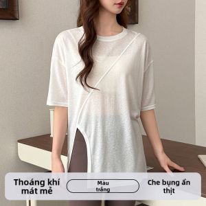 MiiOW | Áo Thun Tay Ngắn Lụa Băng Mát Mẻ Thoải Mái Form Rộng
