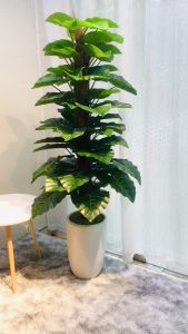 Cây trầu bà cột giả - Size 110cm - Cây giả hoa lụa Decor trang trí nhà cửa