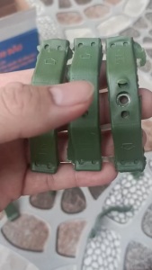 Ke chống bão Nẹp chống bão xanh rêu cho mái tôn dài 9cm - Thép bọc nhựa PPC