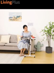 Adjustable Side Table Computer Table With Wheels Upgraded Foldable Meja Lipat Study Table Movable Balcony Sofa Side Table Portable Table Meja Kecil