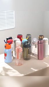 3 Grids Stackable Wine Holder for Cabinet Fridge Kitchen Pantry Organization and Storage Plastic Water Bottle Racks Glass Cup Travel Mug Cup Holder