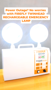 DIODIY FIREFLY Twinhead Fire Emergency Light Rechargeable Twin Head LED Automatic Lighting Fire Evacuation Emergency Indicator Light