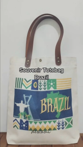 Totebag Souvenir Brazil Totebag Canvas Oleh Oleh Brasil