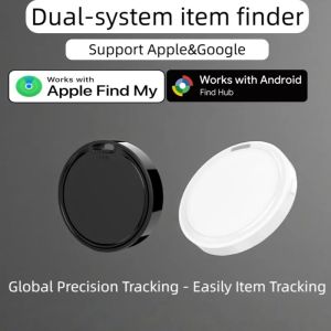 New Dual System Tracker for iOS or Android Bluetooth Tracking Tag Item Locator work with iOS Find My or Google Find Hub App