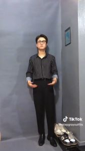 ( FreeShip MAX) Siêu phẩm hè 2024 Sơ mi Nam màu đen kẻ sọc 100% cotton  tay dài dáng suông chuẩn phong cách Hàn