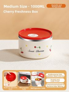 YOULUNMEI | Microwave-safe Stainless Steel Food Storage Box
