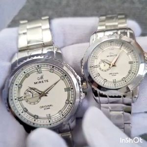 MIRETE Jam Tangan Couple Original Seri 9038 Tahan Air Dijamin Realpict Sesuai Foto dan Video by WaktuStore
