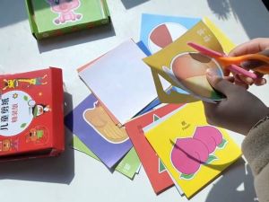 Mamibayi Mainan Gunting Kertas Anak Cutting Paper Activity Kit Diy Paper Cutting Anak Mainan Guntin Menggunting