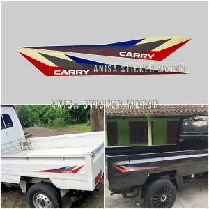 STIKER STRIPING LIS LES BAK MOBIL PICK UP SUZUKI CARRY FUTURA