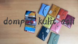 Jaysen Dompet Kartu bahan Geniune Leather - Card Holder Import - Dompet Kartu Wanita Fashion Korea