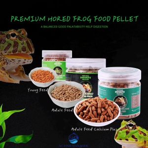 Premium Horned Frog Pacman Frog Food Shrimp Fish Flavor High Protein Pellets Amphibians Ceratophrys